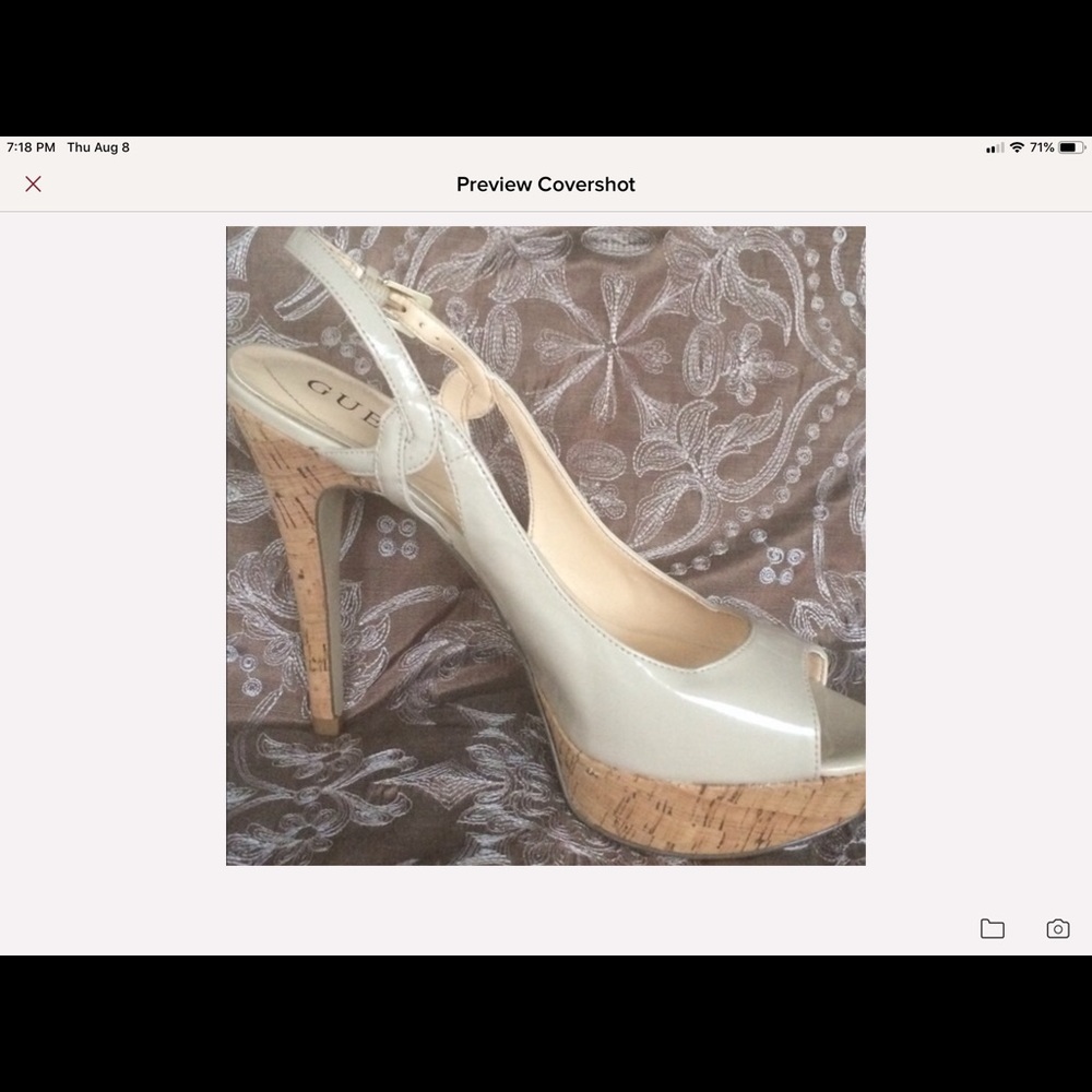 Guess sling back heels